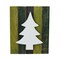 Northlight 13" Wood Tree on Green Washed Pallet Inspired Frame Christmas Wall Hanging